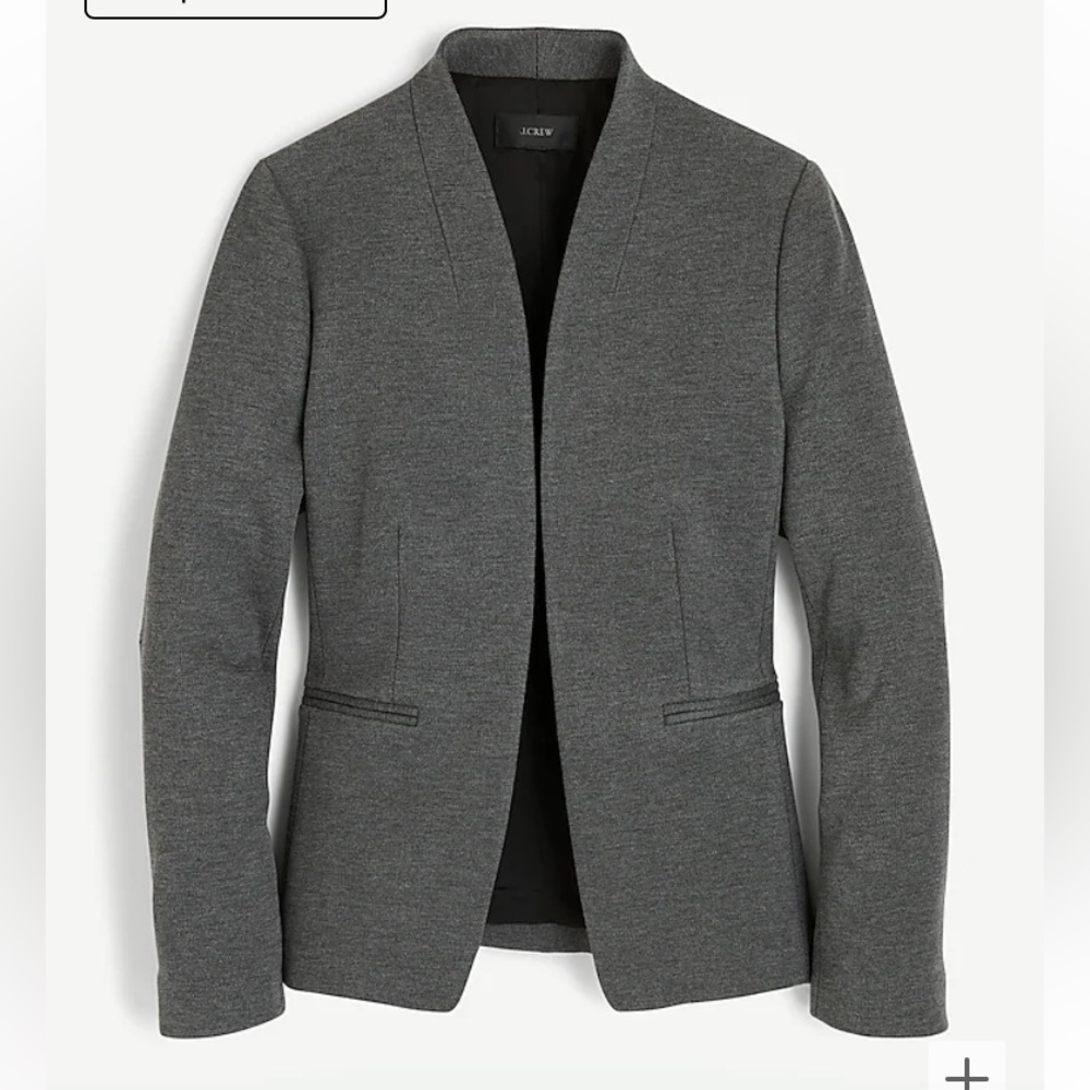 J Crew going-out blazer in stretch twill Heather dove